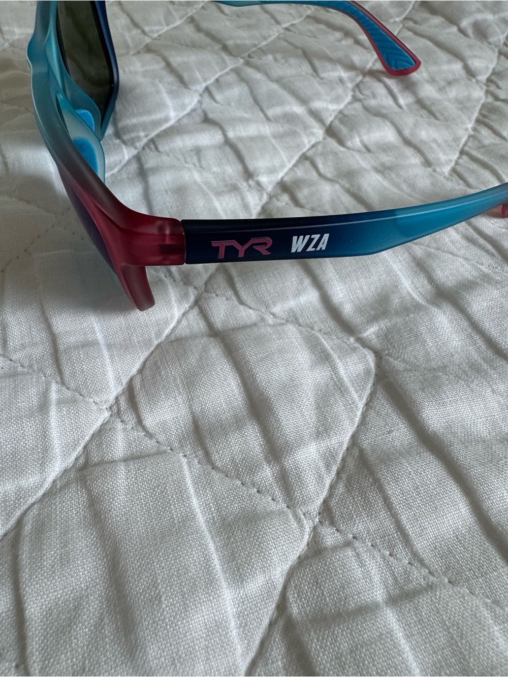 TYR WZA APOLLO Blue Gradient Sport Sunglasses with Mirrored Lenses - Picture 2 of 7